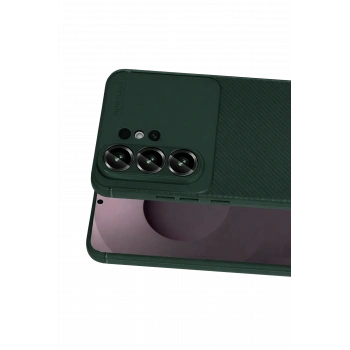 Samsung Galaxy S26 Ultra Auto Focus Karbon Kapak - Koyu Yeşil