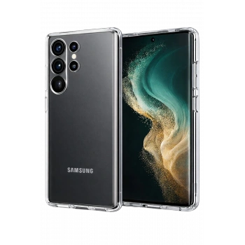 Samsung Galaxy S26 Ultra Lüx Şeffaf Silikon - Şeffaf