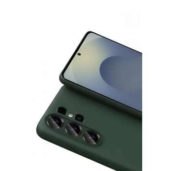 Samsung Galaxy S26 Ultra Nano içi Kadife Silikon - Koyu Yeşil
