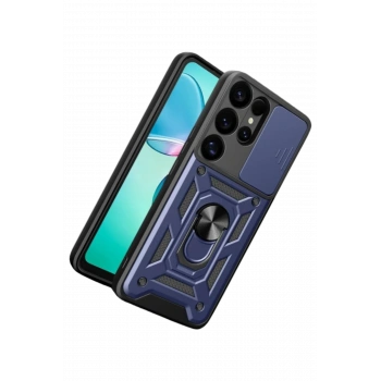 Samsung Galaxy S26 Ultra Pars Lens Yüzüklü Silikon - Lacivert