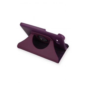 Samsung Galaxy T110 / T113 Tab 3 Lite 7 Kılıf 360 Tablet Deri Kılıf - Mürdüm