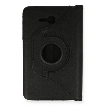 Samsung Galaxy T110 / T113 Tab 3 Lite 7 Kılıf 360 Tablet Deri Kılıf - Siyah