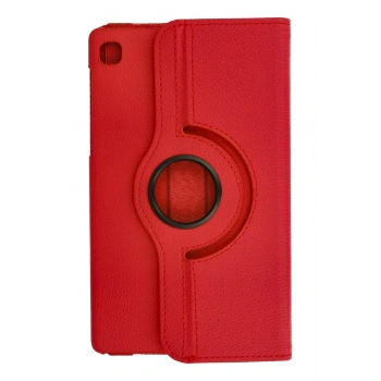 Samsung Galaxy T220 Tab A7 Lite 8.7 Kılıf 360 Tablet Deri Kılıf - Kırmızı