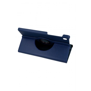 Samsung Galaxy T220 Tab A7 Lite 8.7 Kılıf 360 Tablet Deri Kılıf - Lacivert