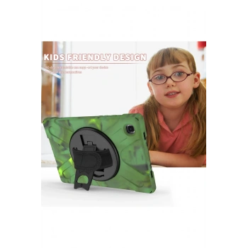 Samsung Galaxy T220 Tab A7 Lite 8.7 Kılıf Amazing Tablet Kapak - Kamuflaj