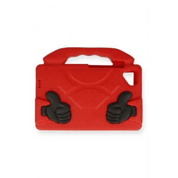 Samsung Galaxy T220 Tab A7 Lite 8.7 Kılıf Like Stantlı Tablet Silikon - Kırmızı