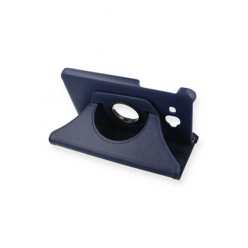 Samsung Galaxy T280 Tab A 7 Kılıf 360 Tablet Deri Kılıf - Lacivert