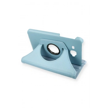Samsung Galaxy T280 Tab A 7 Kılıf 360 Tablet Deri Kılıf - Turkuaz