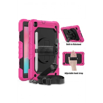 Samsung Galaxy T290 Tab A 8 Kılıf Pars Tablet Kapak - Pembe