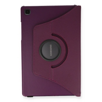 Samsung Galaxy T500 Tab A7 10.4 Kılıf 360 Tablet Deri Kılıf - Mürdüm