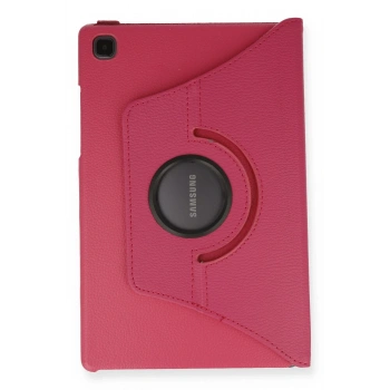 Samsung Galaxy T500 Tab A7 10.4 Kılıf 360 Tablet Deri Kılıf - Pembe