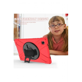 Samsung Galaxy T500 Tab A7 10.4 Kılıf Amazing Tablet Kapak - Kırmızı