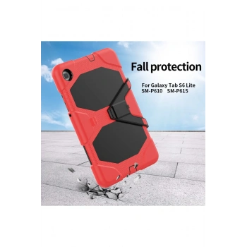 Samsung Galaxy T500 Tab A7 10.4 Kılıf Griffin Tablet Kapak - Kırmızı