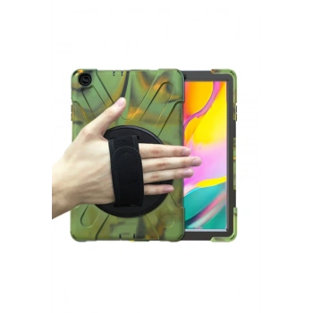 Samsung Galaxy T510 Tab A 10.1 Kılıf Amazing Tablet Kapak - Kamuflaj