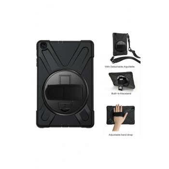 Samsung Galaxy T510 Tab A 10.1 Kılıf Amazing Tablet Kapak - Siyah