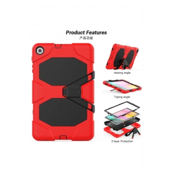 Samsung Galaxy T510 Tab A 10.1 Kılıf Griffin Tablet Kapak - Kırmızı