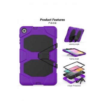 Samsung Galaxy T510 Tab A 10.1 Kılıf Griffin Tablet Kapak - Mor