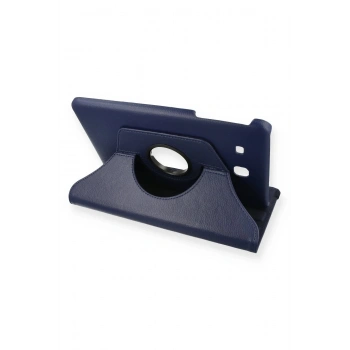 Samsung Galaxy T560 Tab E 9.7 Kılıf 360 Tablet Deri Kılıf - Lacivert