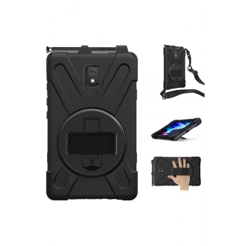 Samsung Galaxy T577 Tab Active 3 Kılıf Amazing Tablet Kapak - Siyah