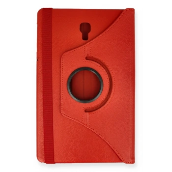 Samsung Galaxy T590 Tab A 10.5 Kılıf 360 Tablet Deri Kılıf - Kırmızı