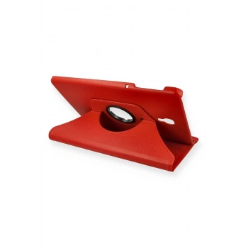 Samsung Galaxy T590 Tab A 10.5 Kılıf 360 Tablet Deri Kılıf - Kırmızı