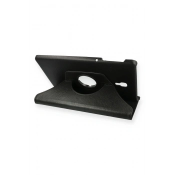 Samsung Galaxy T590 Tab A 10.5 Kılıf 360 Tablet Deri Kılıf - Siyah