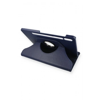 Samsung Galaxy T860 Tab S6 10.5 Kılıf 360 Tablet Deri Kılıf - Lacivert