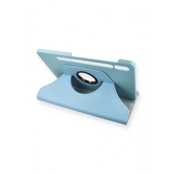 Samsung Galaxy T860 Tab S6 10.5 Kılıf 360 Tablet Deri Kılıf - Turkuaz
