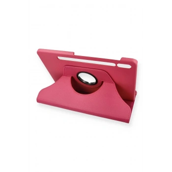 Samsung Galaxy T870 Tab S7 11 Kılıf 360 Tablet Deri Kılıf - Pembe