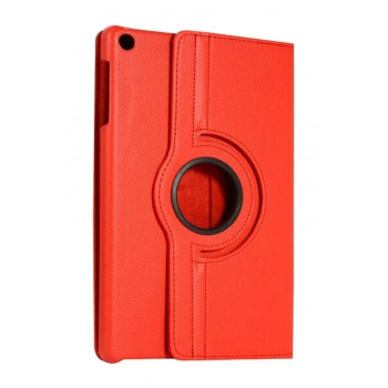 Samsung Galaxy Tab A11 360 Tablet Deri Kılıf - Kırmızı