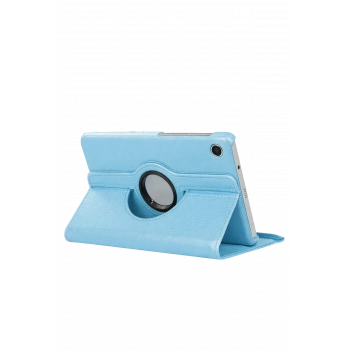 Samsung Galaxy Tab A11 360 Tablet Deri Kılıf - Turkuaz