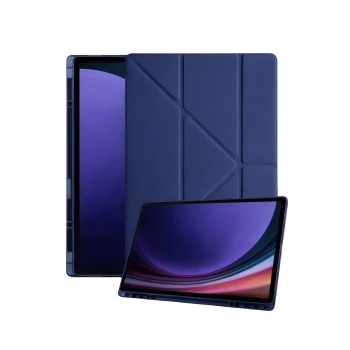 Samsung Galaxy Tab A11 Kalemlikli Mars Tablet Kılıfı - Lacivert