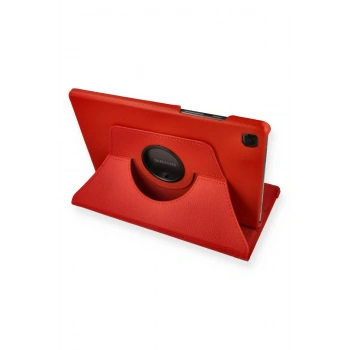 Samsung Galaxy Tab A7 10.4 Kılıf 360 Tablet Deri Kılıf - Kırmızı