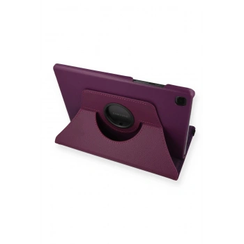 Samsung Galaxy Tab A7 10.4 Kılıf 360 Tablet Deri Kılıf - Mürdüm