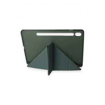 Samsung Galaxy Tab A9 Kılıf Kalemlikli Mars Tablet Kılıfı - Koyu Yeşil