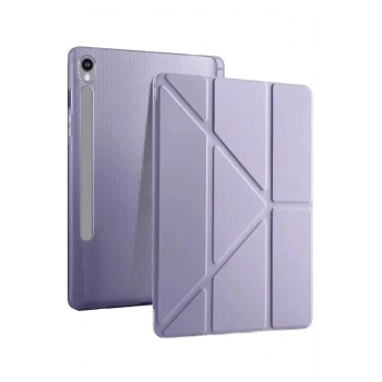 Samsung Galaxy Tab S10 FE Plus 13.1 Kalemlikli Mars Tablet Kılıfı - Açık Mor