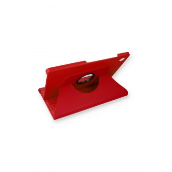 Samsung Galaxy X200 Tab A8 10.5 Kılıf 360 Tablet Deri Kılıf - Kırmızı