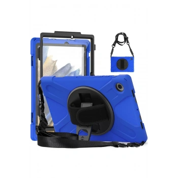 Samsung Galaxy X200 Tab A8 10.5 Kılıf Amazing Tablet Kapak - Mavi