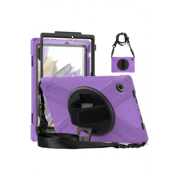 Samsung Galaxy X200 Tab A8 10.5 Kılıf Amazing Tablet Kapak - Mor