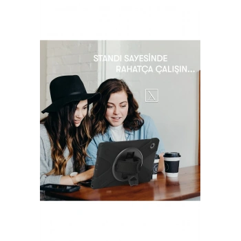 Samsung Galaxy X200 Tab A8 10.5 Kılıf Amazing Tablet Kapak - Turuncu