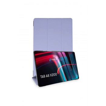 Samsung Galaxy X200 Tab A8 10.5 Kılıf Tablet Smart Kılıf - Lila