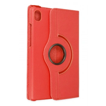 Samsung Galaxy X510 Tab S9 FE 11 Kılıf 360 Tablet Deri Kılıf - Kırmızı