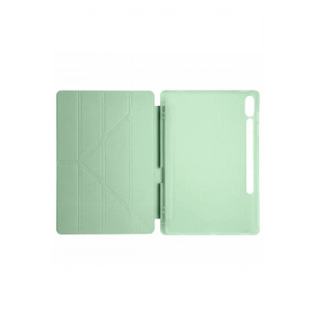Samsung Galaxy X510 Tab S9 FE 11 Kılıf Kalemlikli Mars Tablet Kılıfı - Açık Yeşil