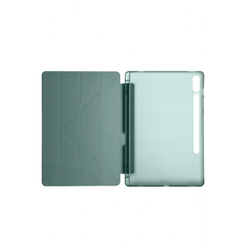 Samsung Galaxy X510 Tab S9 FE 11 Kılıf Kalemlikli Mars Tablet Kılıfı - Koyu Yeşil