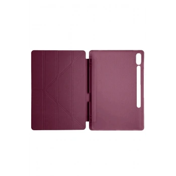 Samsung Galaxy X510 Tab S9 FE 11 Kılıf Kalemlikli Mars Tablet Kılıfı - Mürdüm