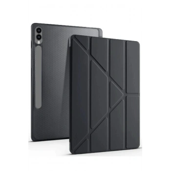 Samsung Galaxy X510 Tab S9 FE 11 Kılıf Kalemlikli Mars Tablet Kılıfı - Siyah