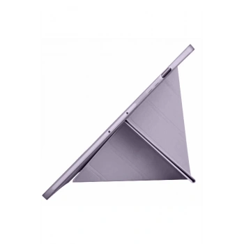Samsung Galaxy X610 Tab S9 FE Plus 12.4 Kılıf Kalemlikli Mars Tablet Kılıfı - Açık Mor
