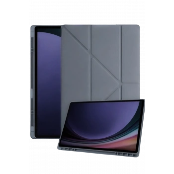 Samsung Galaxy X730 Tab S11 Kalemlikli Mars Tablet Kılıfı - Koyu Gri