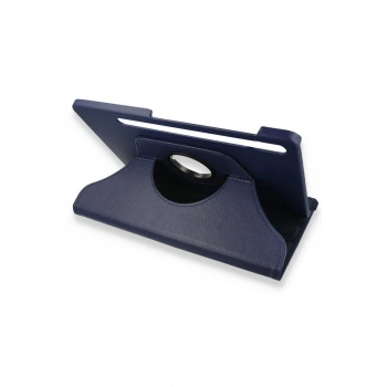 Samsung Galaxy X800 Tab S8 Plus 12.4 Kılıf 360 Tablet Deri Kılıf - Lacivert