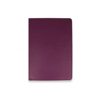 Samsung Galaxy X800 Tab S8 Plus 12.4 Kılıf 360 Tablet Deri Kılıf - Mürdüm